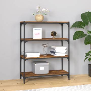 Book Cabinet Smoked Oak 80x33x100 cm - Stylish Storage