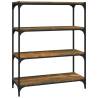 Book Cabinet Smoked Oak 80x33x100 cm - Stylish Storage