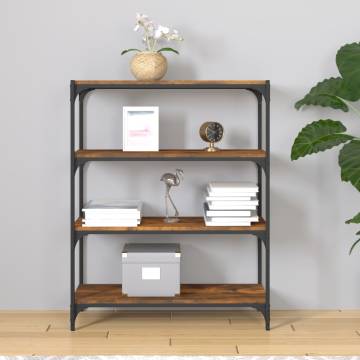 Book Cabinet Smoked Oak 80x33x100 cm - Stylish Storage