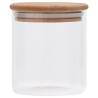 Storage Glass Jars with Bamboo Lid - 6 pcs 600 ml Set