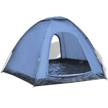 6-Person Blue Tent - Comfort & Durability for Camping Adventures