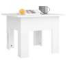 Stylish White Coffee Table 55x55x42 cm - Engineered Wood