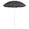 Outdoor Parasol with Steel Pole Anthracite 180 cm Colour anthracite Quantity in Package 1 