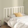 Bed Headboard White 146x4x100 cm Solid Wood Pine Colour white Size 146 x 100 cm Quantity in Package 1 