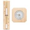 2 in 1 Sauna Hygrothermograph & Sand Timer Set - Pine Wood