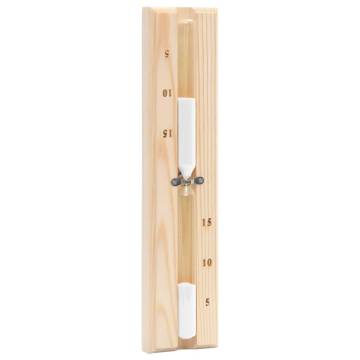 2 in 1 Sauna Hygrothermograph & Sand Timer Set - Pine Wood