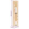 2 in 1 Sauna Hygrothermograph & Sand Timer Set - Pine Wood