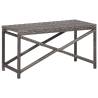 Garden Bench 80 cm Poly Rattan Grey Colour grey Size 80 cm Quantity in Package 1 Number of 