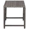 Stylish 80 cm Poly Rattan Garden Bench in Grey | HipoMarket