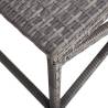 Stylish 80 cm Poly Rattan Garden Bench in Grey | HipoMarket