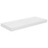 Floating Wall Shelf High Gloss White - Stylish Decor 60x23.5cm