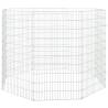 8-Panel Rabbit Cage - Spacious Galvanised Iron Pet Enclosure