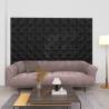 3D Wall Panels 12 pcs 50x50 cm Origami Black 3 m² Colour origami black Quantity in Package 12 