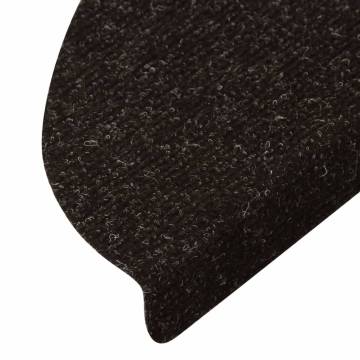 Self-Adhesive Stair Mats - 10 pcs Anthracite 56x17 cm | HipoMarket