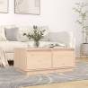 Elegant Solid Wood Pine Coffee Table - 80x50x35 cm