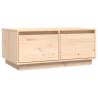 Elegant Solid Wood Pine Coffee Table - 80x50x35 cm