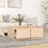 Elegant Solid Wood Pine Coffee Table - 80x50x35 cm