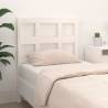 Bed Headboard White 95.5x4x100 cm Solid Wood Pine Colour white Size 95.5 x 100 cm Quantity in Package 1 