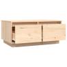 Elegant Solid Wood Pine Coffee Table - 80x50x35 cm