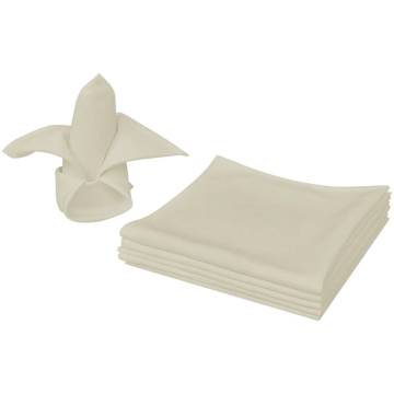 Premium Cream Dinner Napkins Set - 25 Pcs | HipoMarket