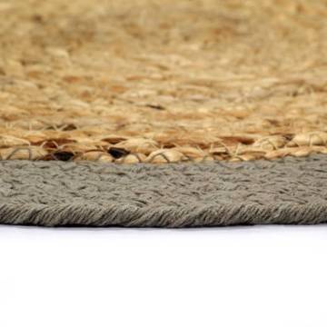 Natural & Grey Jute Cotton Placemats - 4 Pcs | Hipo Market