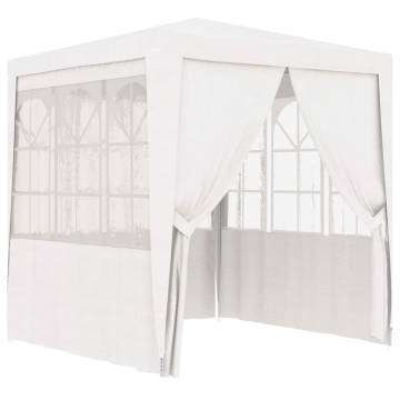 Professional Party Tent 2x2m with Side Walls - White