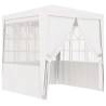 Professional Party Tent with Side Walls 2x2 m White 90 g/m² Colour white Size 2 x 2 m Quantity in Package 1 