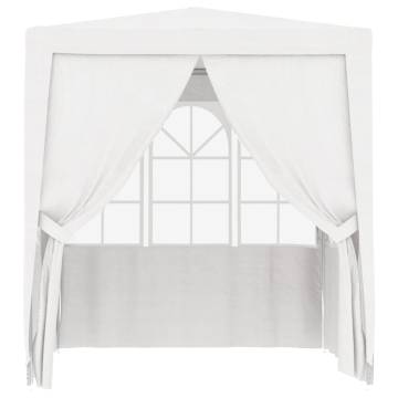 Professional Party Tent 2x2m with Side Walls - White