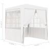 Professional Party Tent 2x2m with Side Walls - White