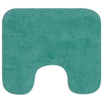 Luxurious Turquoise Bathroom Mat Set | 2-Piece Fabric Set