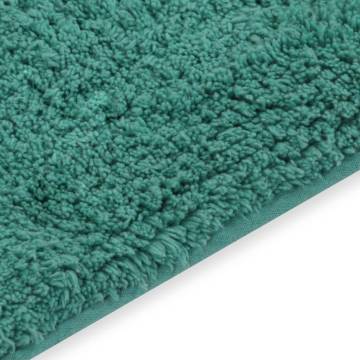 Luxurious Turquoise Bathroom Mat Set | 2-Piece Fabric Set