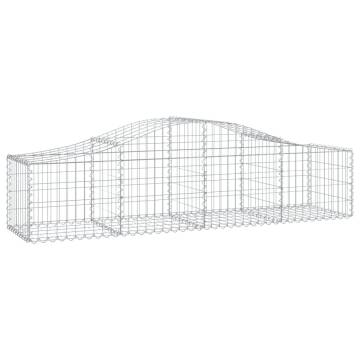 Arched Gabion Basket 200x50x40/60 cm - Durable Galvanised Iron