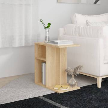 Modern Side Table Sonoma Oak | 50x30x50 cm | Hipomarket UK