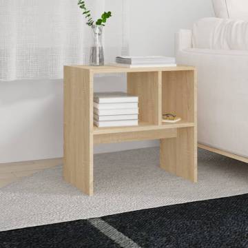 Modern Side Table Sonoma Oak | 50x30x50 cm | Hipomarket UK