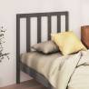 Bed Headboard Grey 95x4x100 cm Solid Wood Pine Colour grey Size 95 x 100 cm Quantity in Package 1 