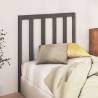 Stylish Grey Bed Headboard - Solid Pine 95x4x100 cm