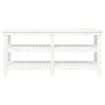 Work Bench White 181x50x80 cm Solid Pine - Stylish & Sturdy