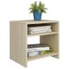 Sonoma Oak Bedside Cabinet - Elegant Nightstand in Engineered Wood