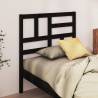 Bed Headboard Black 96x4x104 cm Solid Wood Pine Colour black Size 96 x 104 cm Quantity in Package 1 