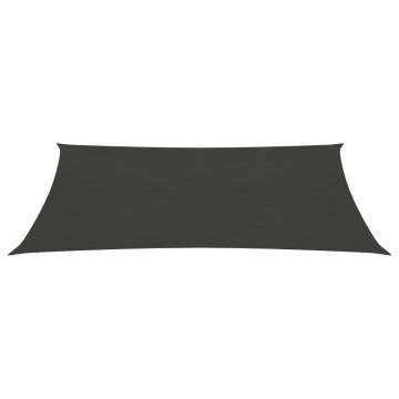 Sunshade Sail 2.5x4m Anthracite - UV & Mould Resistant