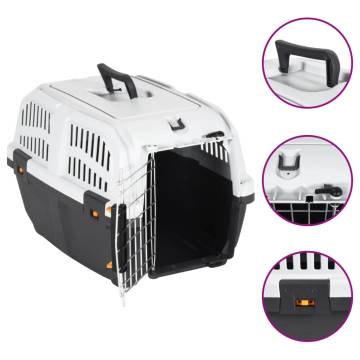 Durable Pet Carrier with Metal Door - 48x31.5x31 cm