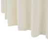 2 pcs Cream Stretch Table Covers with Skirt - 180x74 cm