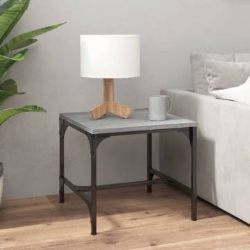 Stylish Grey Sonoma Coffee Table - 50x50x35 cm | Hipo Market