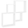 Stylish Wall Cube Shelf White - 80x15x78.5 cm | HipoMarket