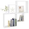 Stylish Wall Cube Shelf White - 80x15x78.5 cm | HipoMarket