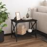 Side Table Black 55x38x45 cm Engineered Wood Colour black Quantity in Package 1 