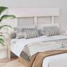 Bed Headboard White 124x3x81 cm Solid Wood Pine Colour white Size 124 x 81 cm Quantity in Package 1 