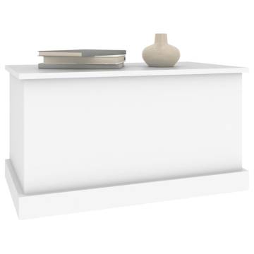 Stylish White Storage Box 70x40x38 cm - Durable Engineered Wood