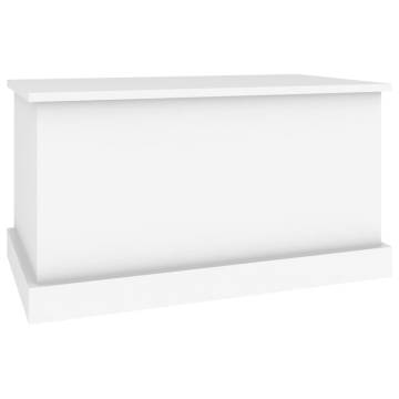 Stylish White Storage Box 70x40x38 cm - Durable Engineered Wood