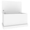 Stylish White Storage Box 70x40x38 cm - Durable Engineered Wood